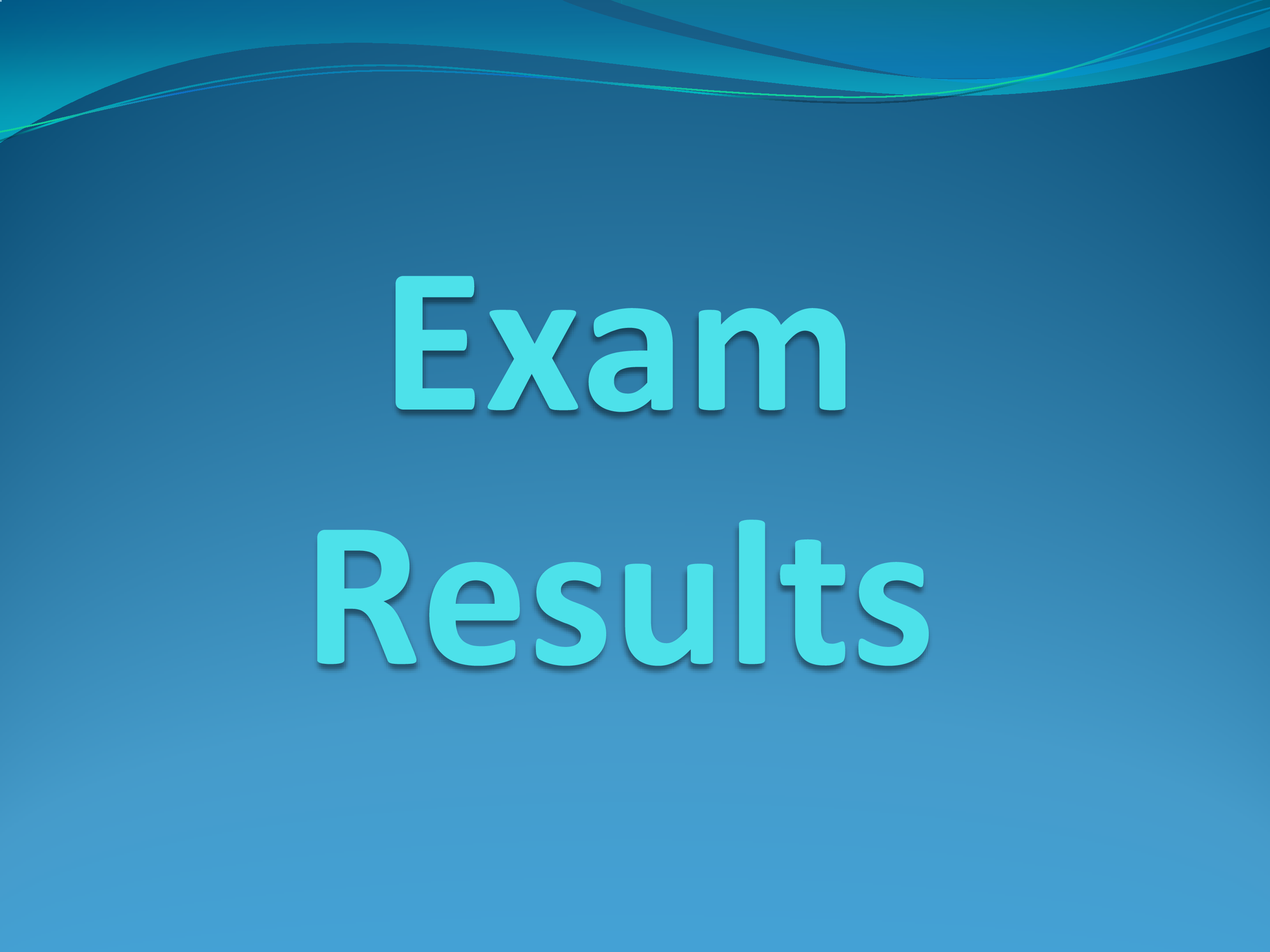 Exam Results grapic