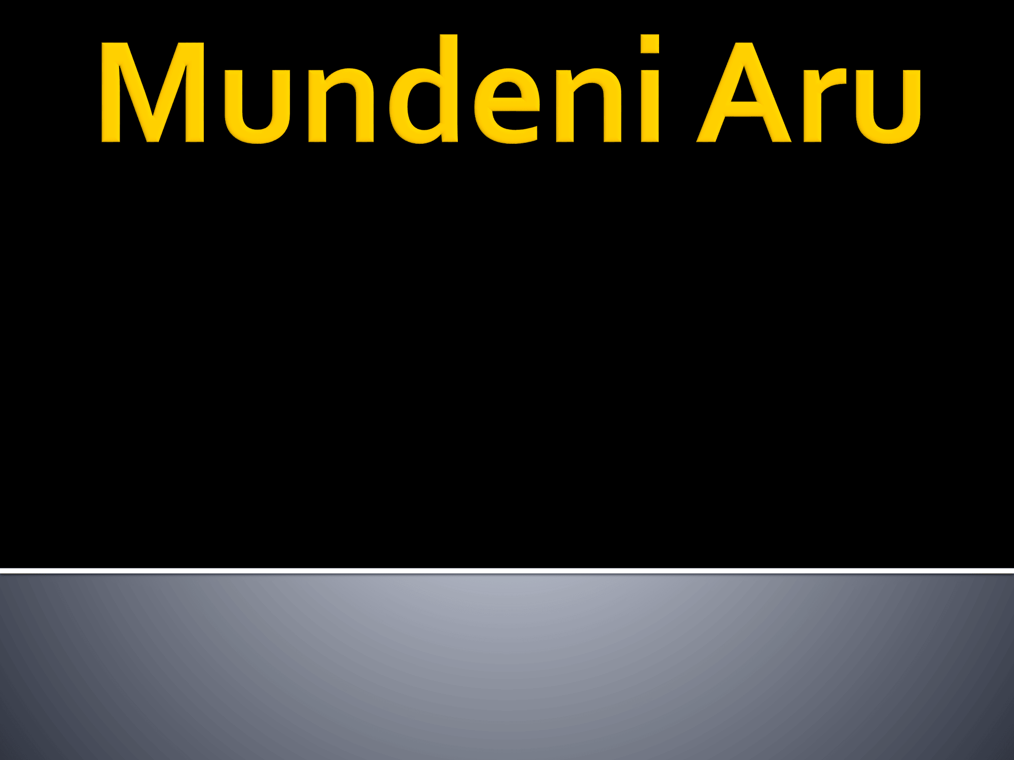 Mundeni Aru